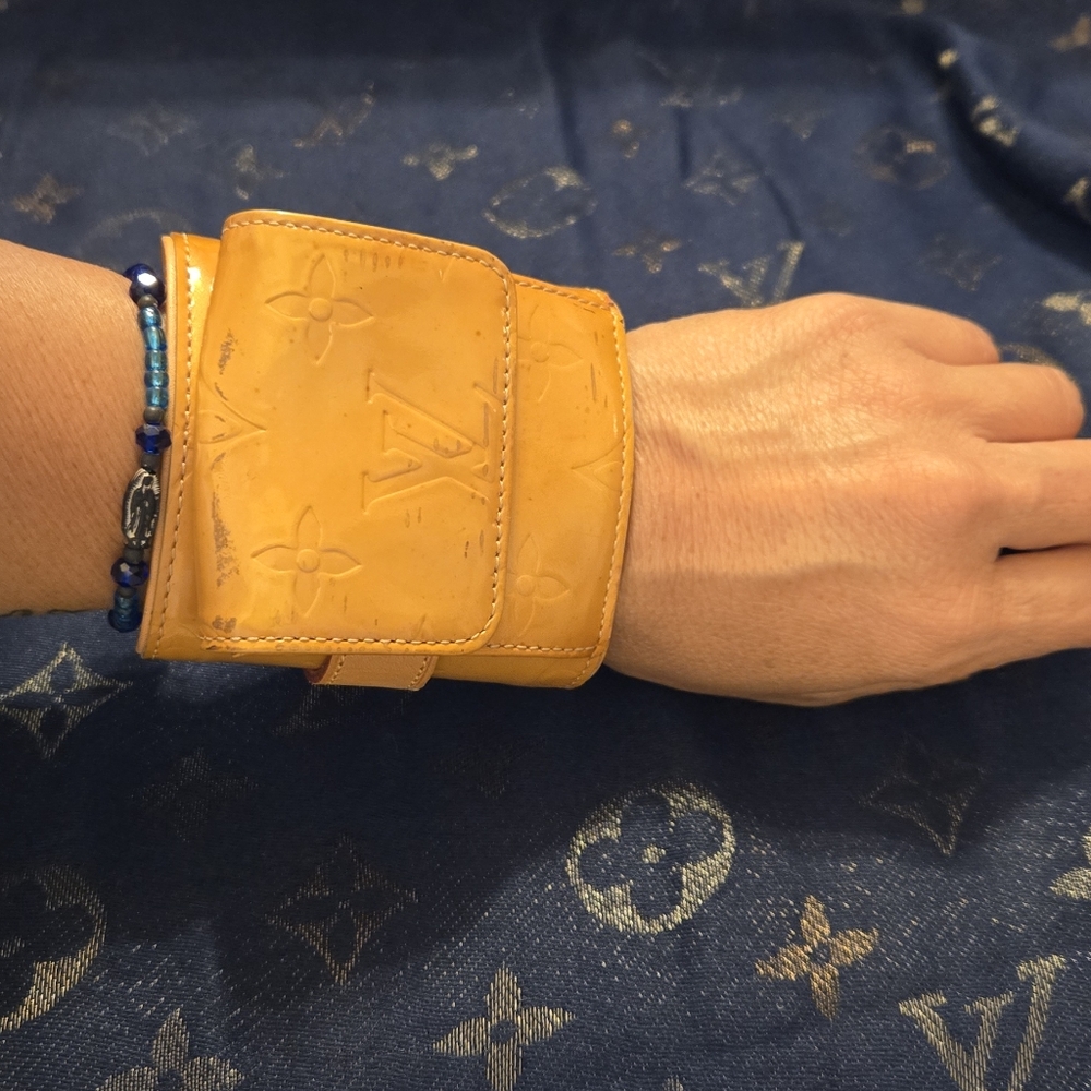 Louis Vuitton Tan Leather Cuff Bracelet
